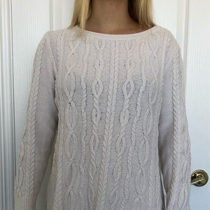 Loft white knitted sweater